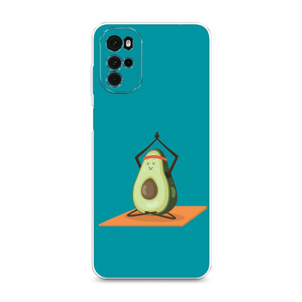 

Чехол на Motorola Moto G22 "Расслабься с авокадо", Голубой, 243150-6