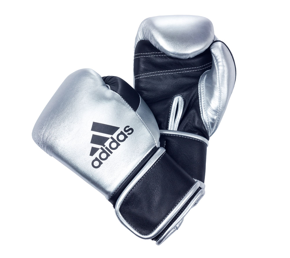 Перчатки боксерские Sparring Gloves With Foam Japanese Style серебристо-черные вес 18 унци