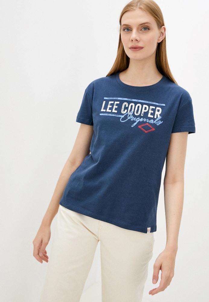 

Футболка женская Lee cooper MT4A120486AS2LC2-WN синяя M, MT4A120486AS2LC2-WN