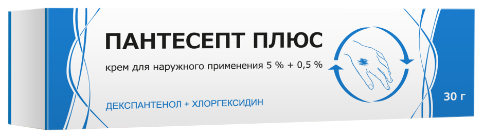 Купить Пантесепт Плюс крем для наружного применения 5% туба 30 г, Тульская фармацевтическая фабрика, Россия