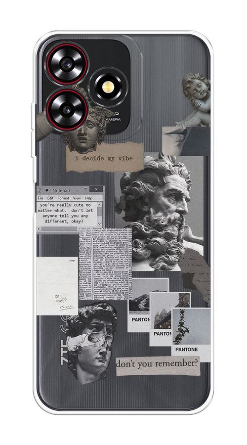 

Чехол на ZTE Blade V50 Smart "Коллаж греческие скульптуры", 136550-1