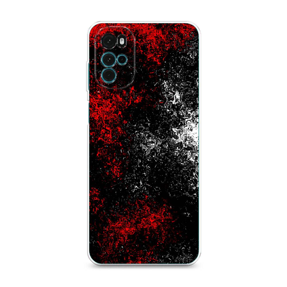 

Чехол на Motorola Moto G22 "Монотипия", Красный;черный;белый, 243150-3