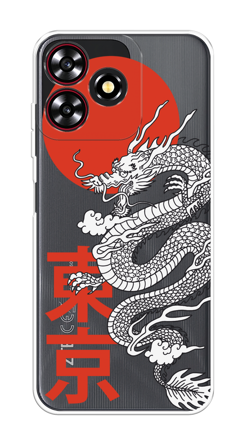 

Чехол на ZTE Blade V50 Smart "Китайский дракон", Черный;красный;белый, 136550-1