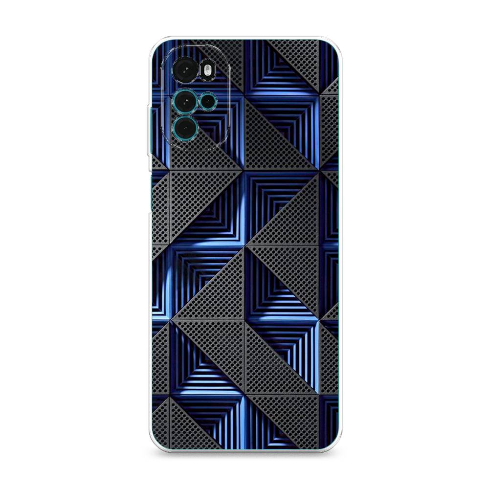 

Чехол на Motorola Moto G22 "IBM", Серый;синий, 243150-3