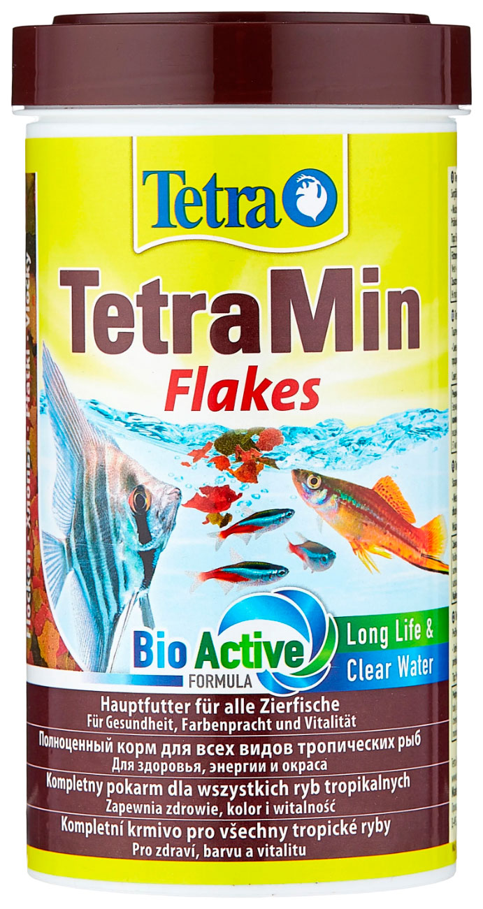фото Tetra tetramin flakes корм хлопья для всех видов рыб (500 мл х 4 шт)