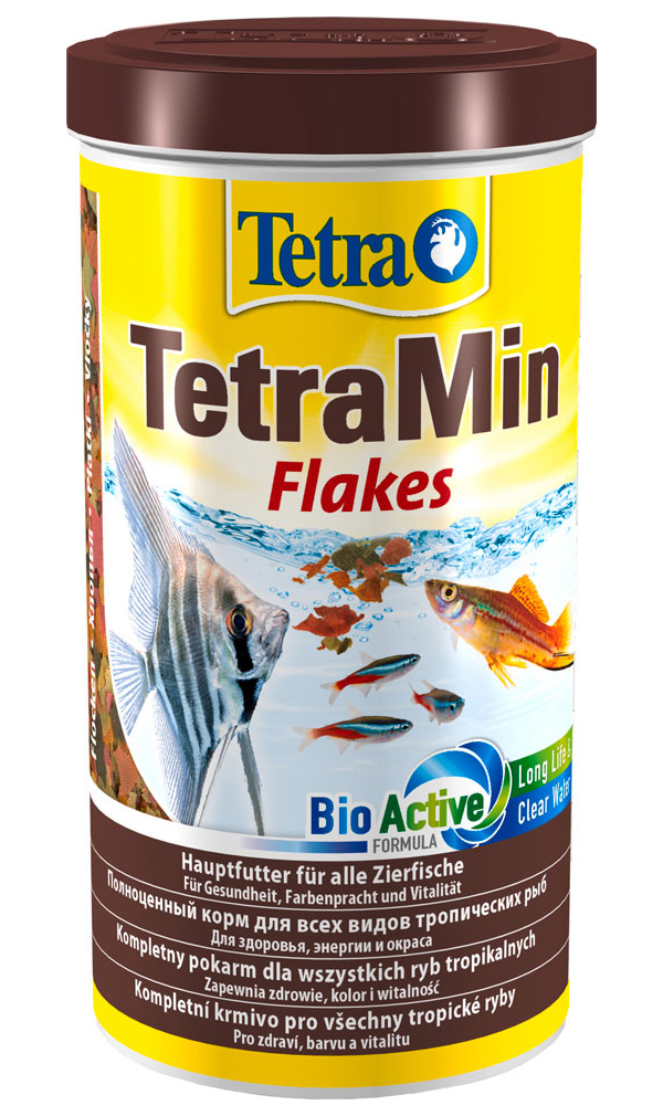 Корм для аквариумных рыбок Tetra Tetramin Flakes хлопья, 4 шт по 500 мл