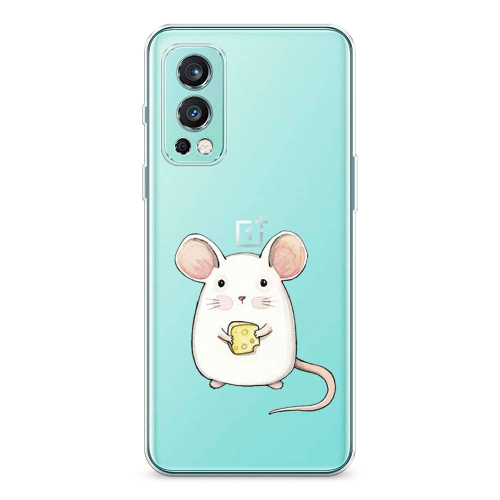 

Чехол Awog на OnePlus Nord 2 / ВанПлас Nord 2 "Мышка", Белый;розовый;прозрачный, 151750-1