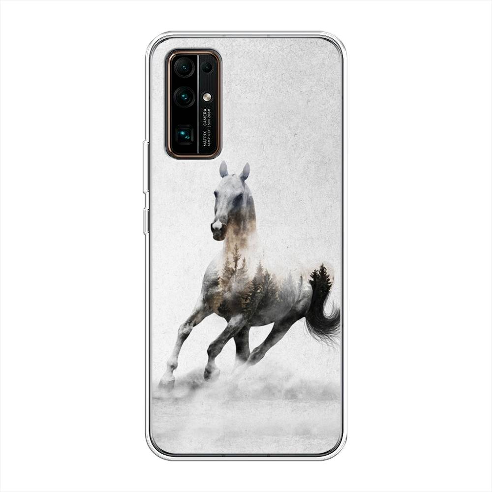

Чехол Awog на Honor 30 "Лошадь лес", Серый;черный, 612150-2