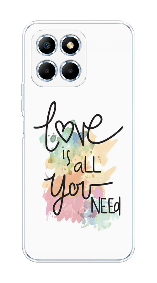 

Чехол на Huawei Honor X6/X6s "Love is all you need", Белый;черный;зеленый, 6120250-1