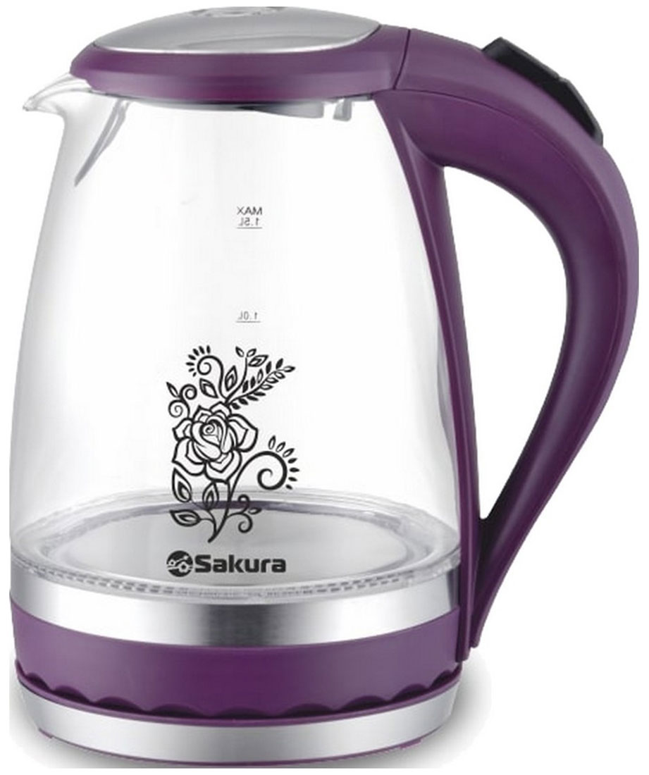 фото Чайник электрический sakura sa-2712v purple