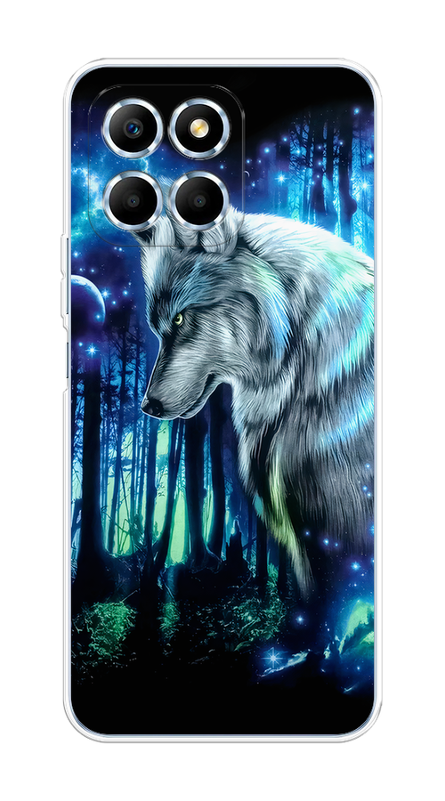

Чехол на Huawei Honor X6/X6s "Сказочный волк", Синий;серебристый;черный, 6120250-1