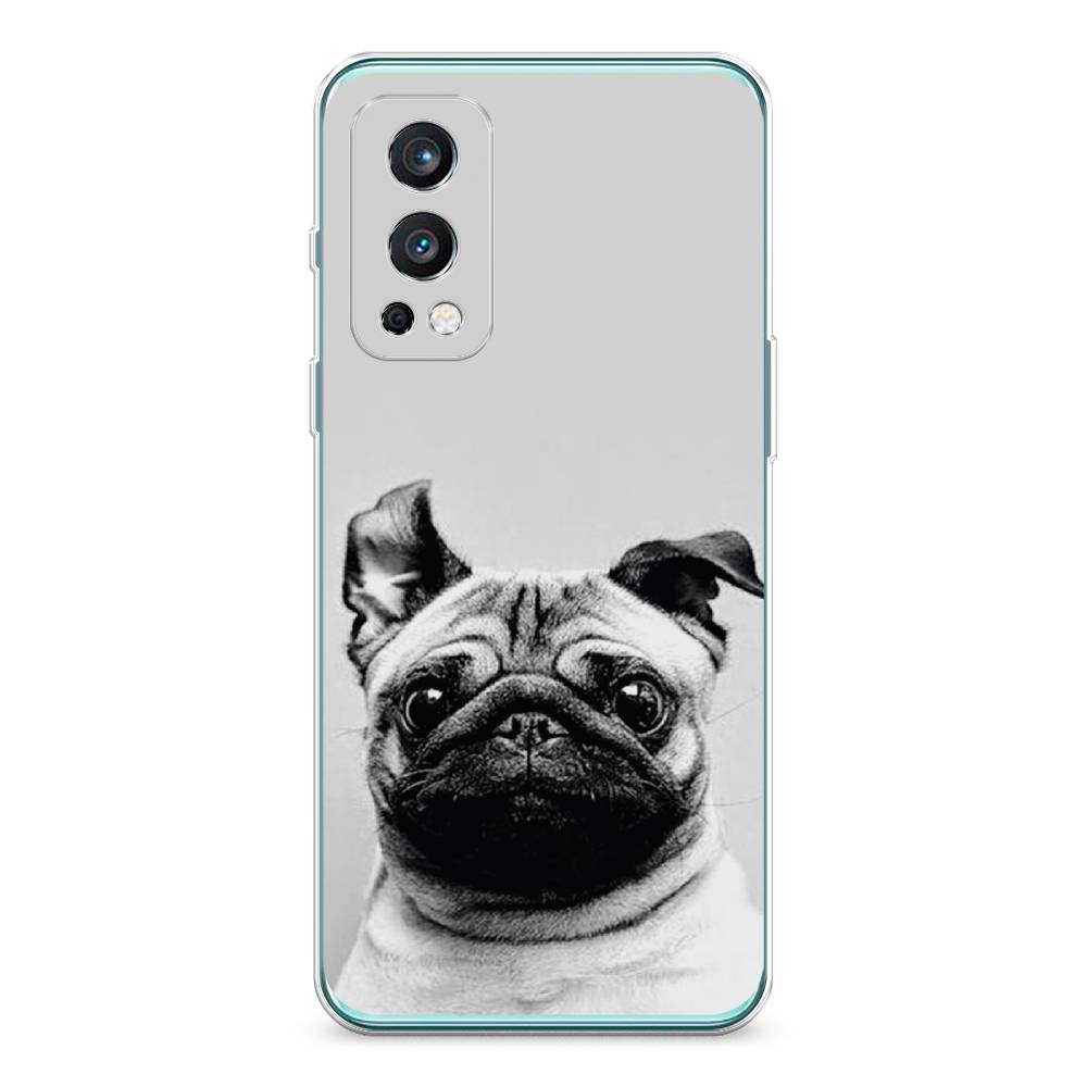 

Чехол Awog на OnePlus Nord 2 / ВанПлас Nord 2 "Ушастый мопс", Серый, 151750-1
