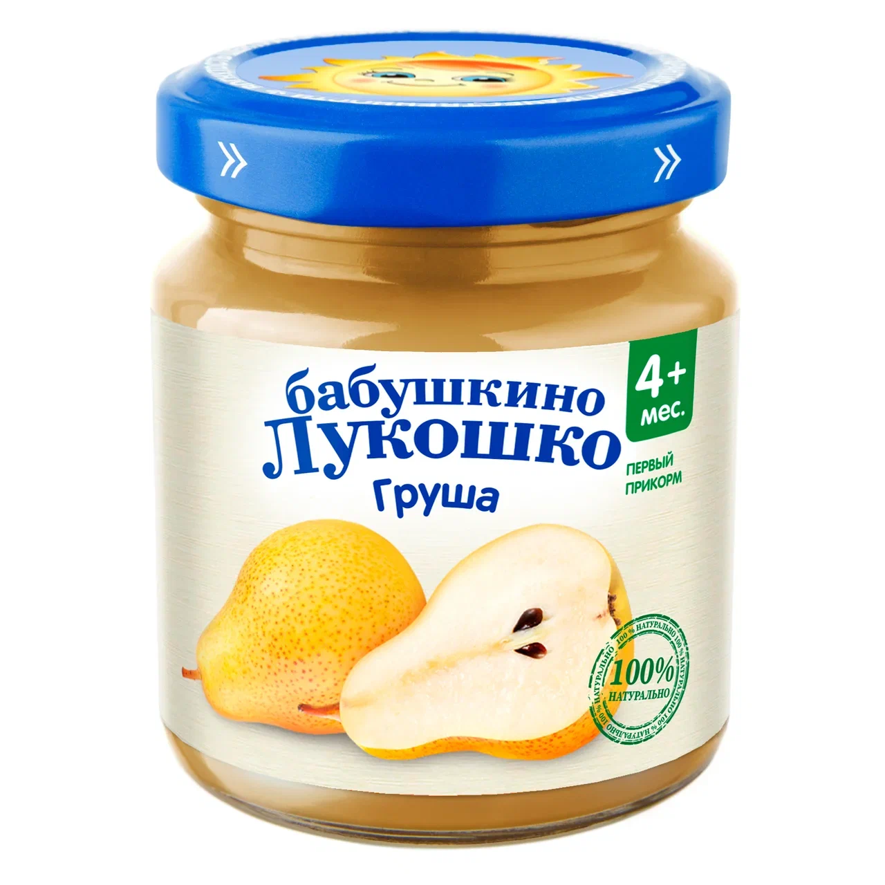 

Пюре фруктовое Бабушкино Лукошко Груша с 4 мес. 100 г, 1 шт., груша