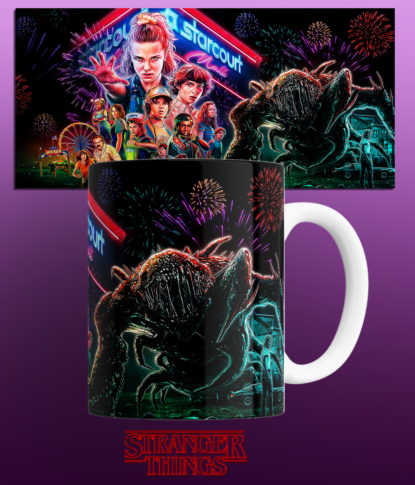 

Кружка Очень странные дела Stranger Things 330 мл.