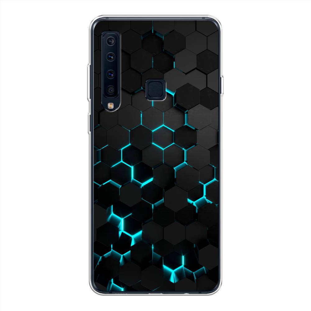фото Чехол awog "соты бирюзовые" для samsung galaxy a9 2018