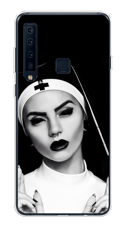 

Чехол Awog на Samsung Galaxy A9 2018 "Черная монашка", Серый;черный, 26650-9