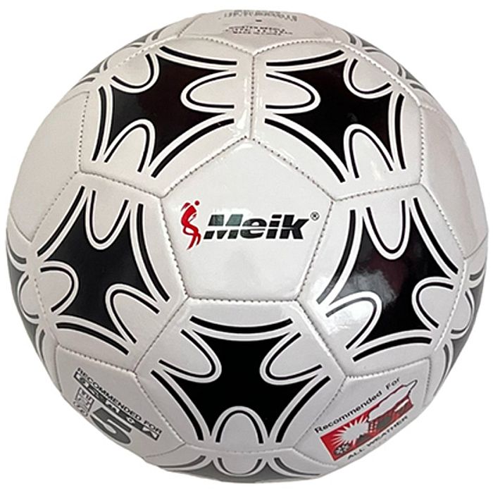 

Мяч футбольный MEIK 2000 3-сл, PVC 1. 6, 320 гр. , маш. сш. белый, 2000 (3-сл, PVC 1. 6, 320 гр. , маш. сш. )