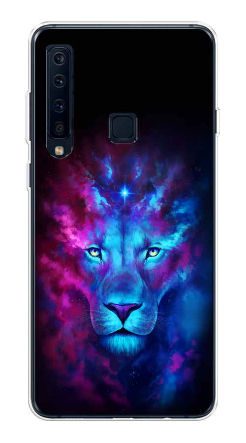 

Чехол Awog на Samsung Galaxy A9 2018 "Космический лев", Голубой, 26650-1