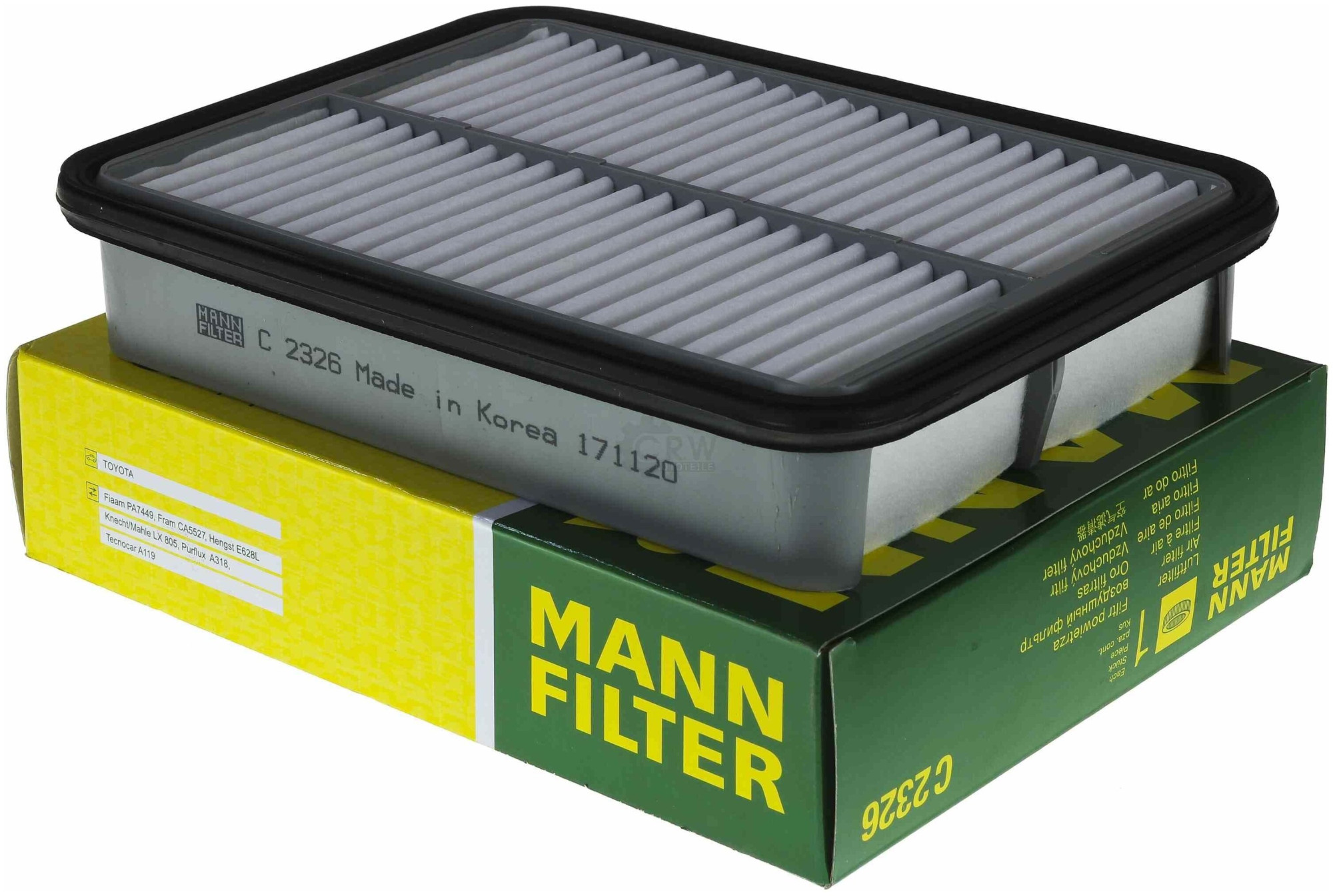 

Фильтр воздушный двигателя Mann-filter C2326