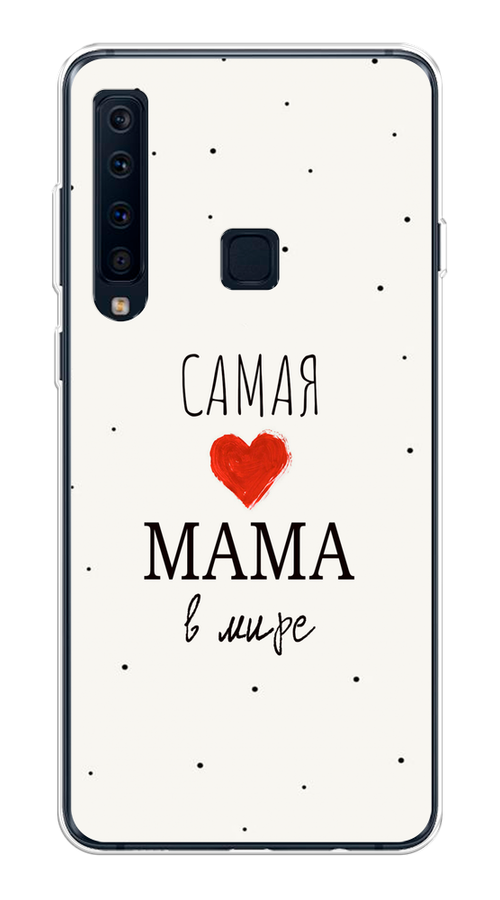 

Чехол Awog на Samsung Galaxy A9 2018 "Самая любимая мама", Красный;черный;бежевый, 26650-6