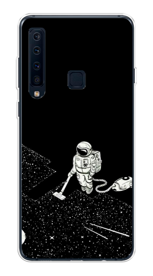 

Чехол Awog на Samsung Galaxy A9 2018 "Космонавт с пылесосом", Белый, 26650-4