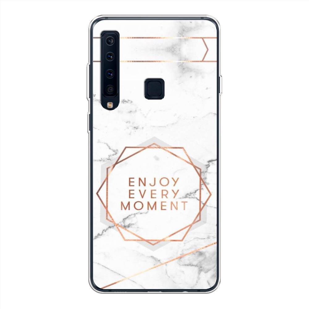 

Чехол Awog на Samsung Galaxy A9 2018 "Enjoy every moment мрамор", Белый;розовый;серый, 26650-7