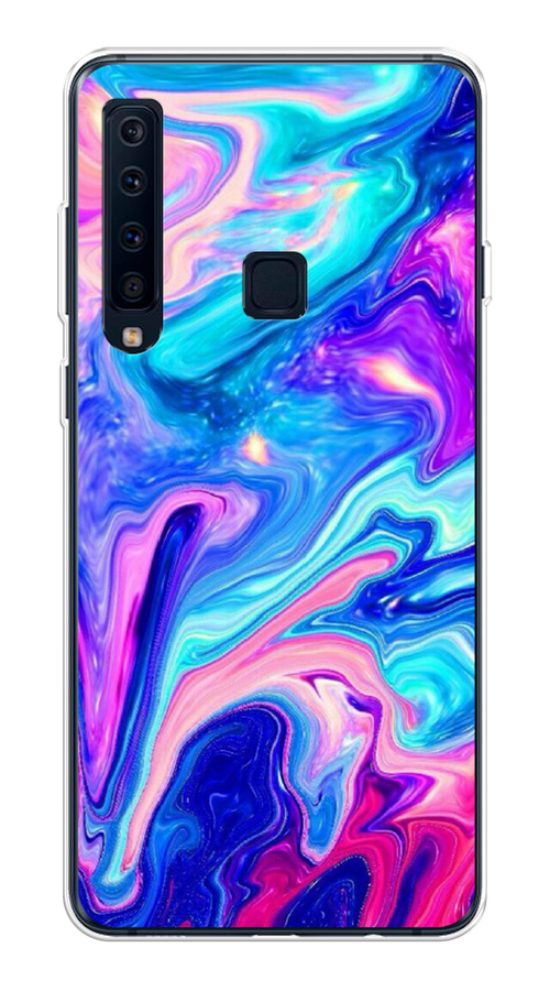 

Чехол Awog на Samsung Galaxy A9 2018 "Потеки краски", Розовый, 26650-10