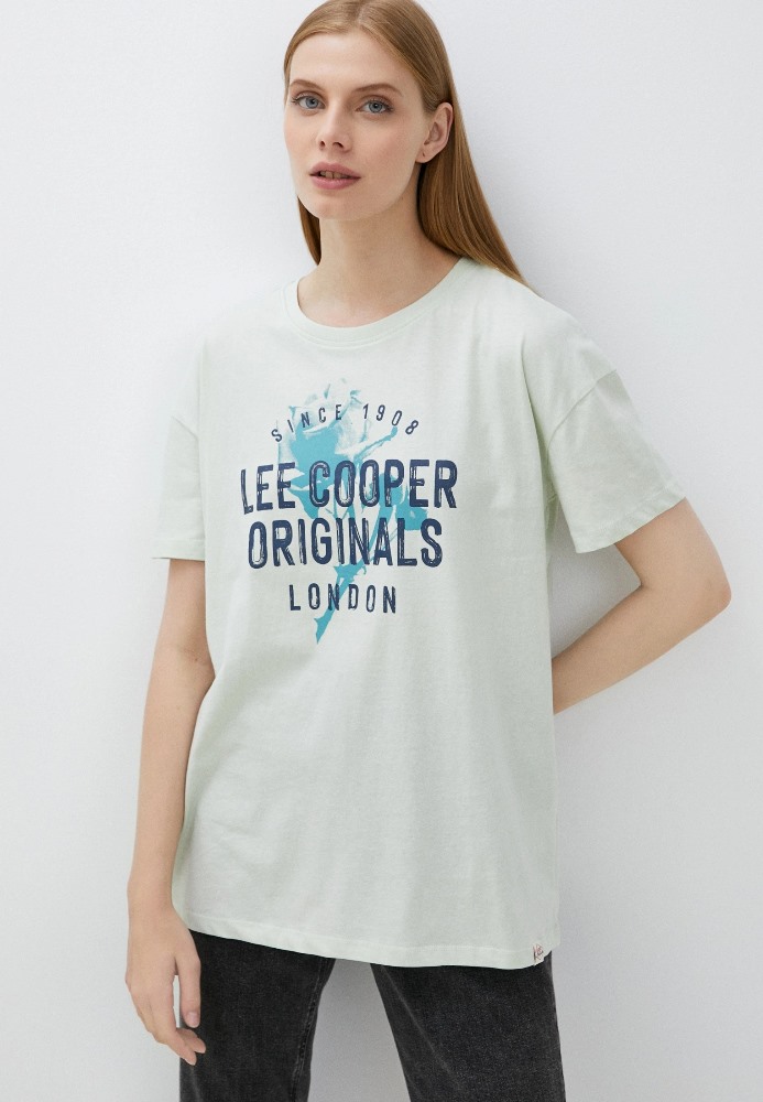 

Футболка женская Lee cooper MT4A120489AS2LC1-BG голубая L, MT4A120489AS2LC1-BG