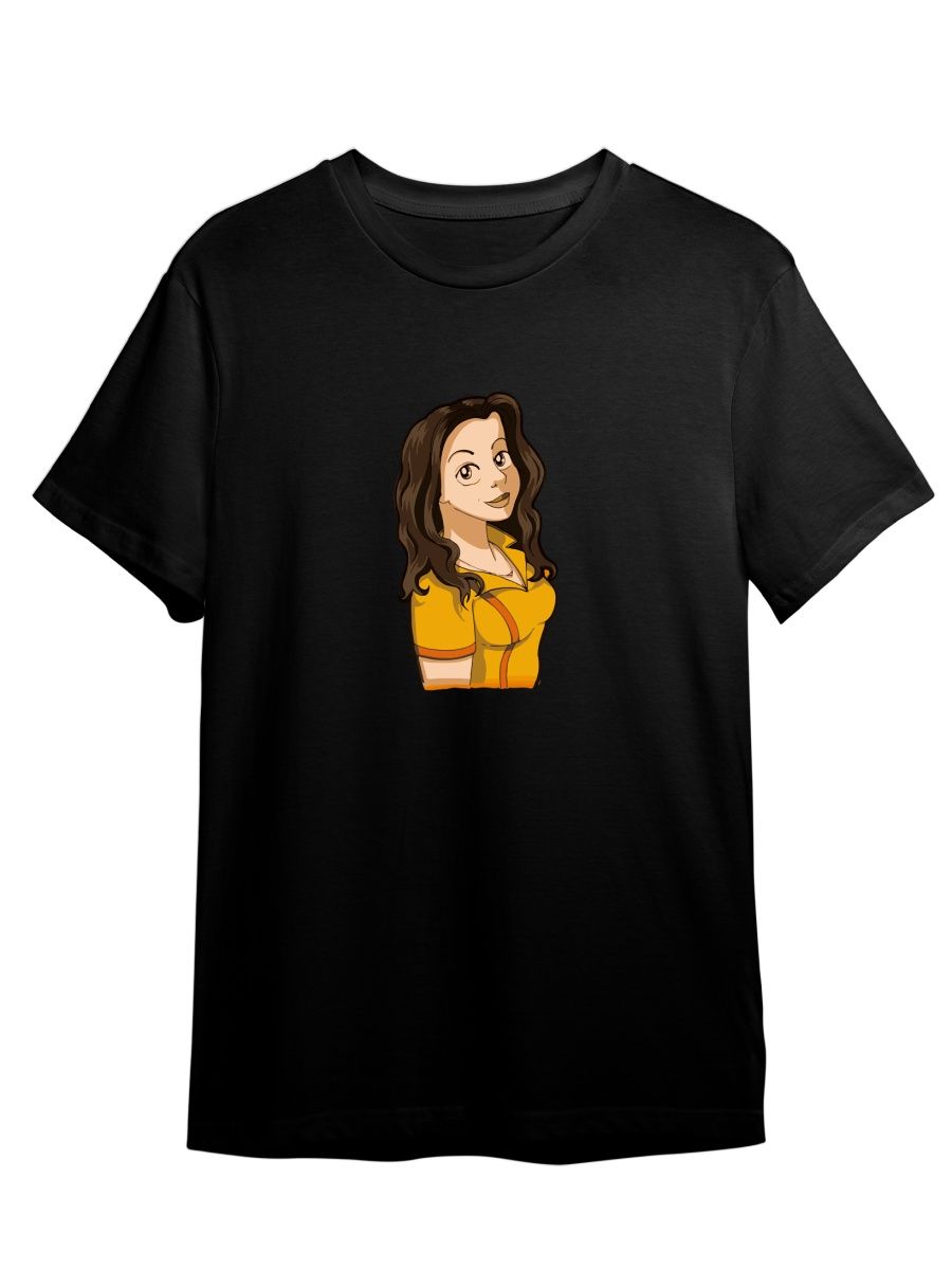

Футболка унисекс СувенирShop Две девицы на мели/Сериал 9 черная 5XL, Черный, "Две девицы на мели/Сериал" 9