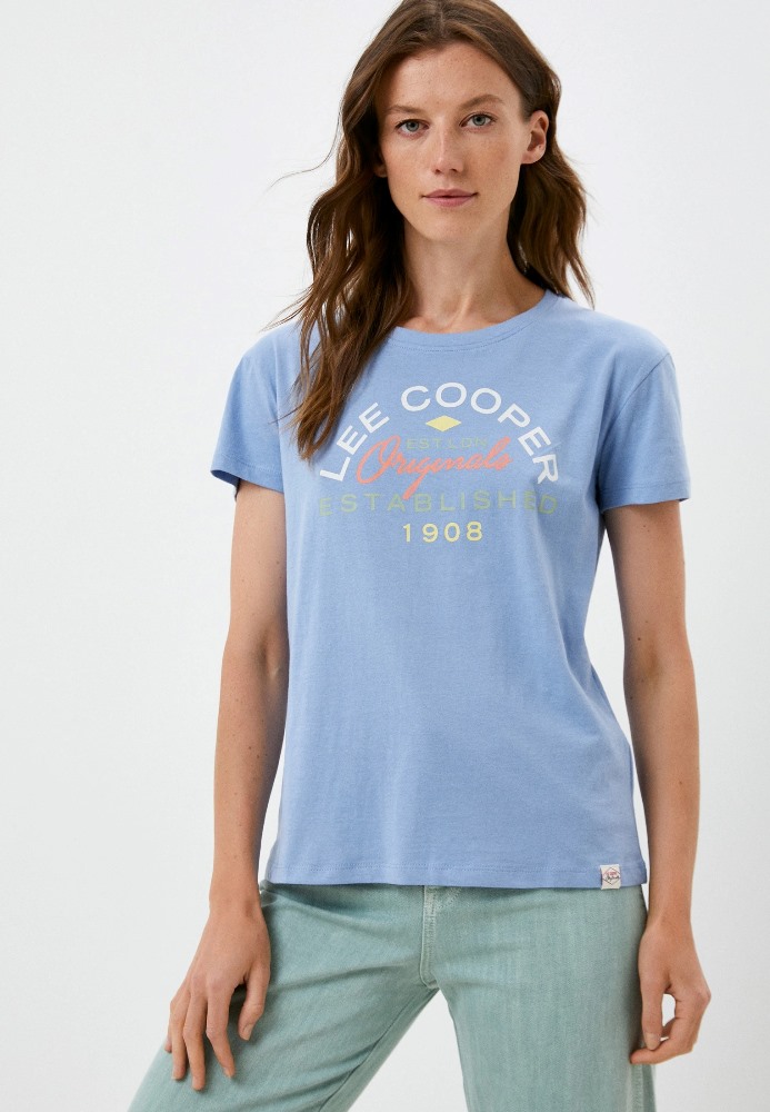 

Футболка женская Lee cooper MT4A120485AS2LC2-DRB голубая 2XL, MT4A120485AS2LC2-DRB