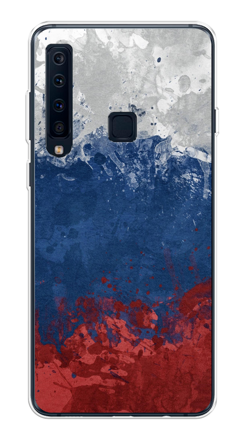 

Чехол Awog на Samsung Galaxy A9 2018 "Флаг России неровный", Белый;синий;красный, 26650-5