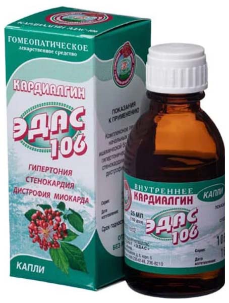 

Эдас-106 капли флакон-капельница 25 мл