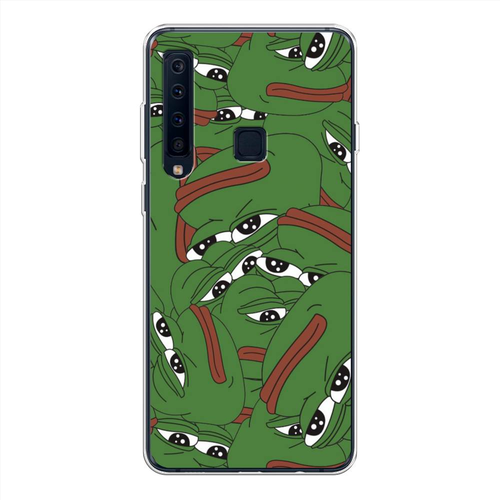 

Чехол Awog на Samsung Galaxy A9 2018 "Печальный frog", Зеленый;белый, 26650-9