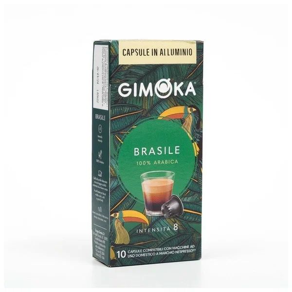 Кофе Gimoka Brasile жареный молотый в капсулах 8 г х 10 шт
