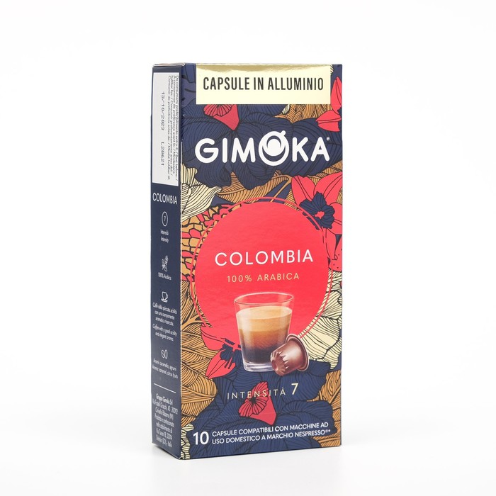 Кофе Gimoka Colombia жареный молотый в капсулах 8 г х 10 шт