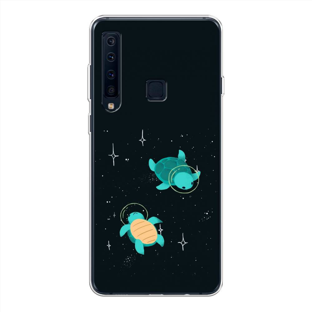 

Чехол Awog на Samsung Galaxy A9 2018 "Черепашки космонавты", Черный;синий, 26650-4
