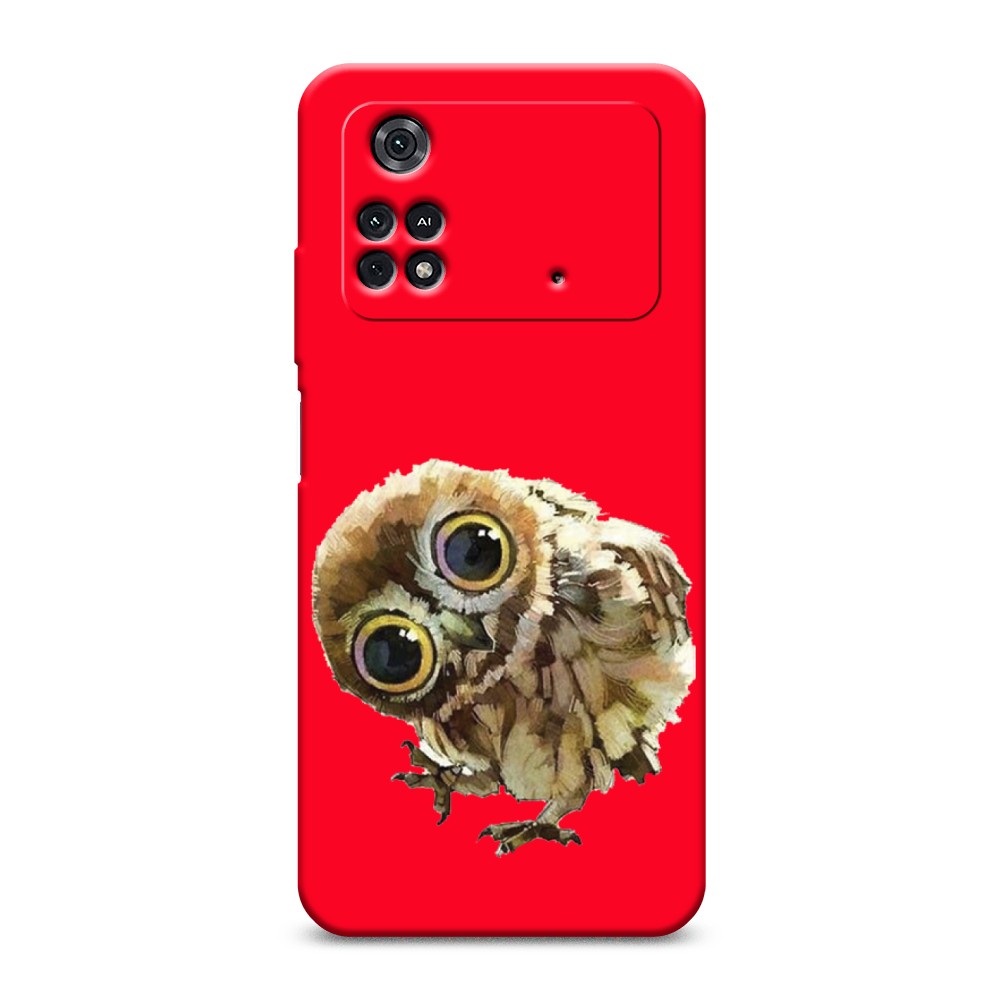 

Чехол Awog на Poco M4 Pro 4G "Любопытный совенок", Разноцветный, 313053-1