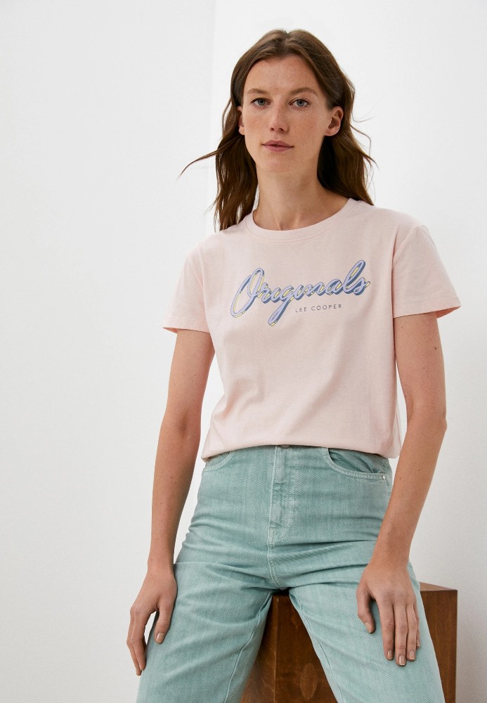 

Футболка женская Lee cooper MT4A120488AS2LC1-CP розовая 2XL, MT4A120488AS2LC1-CP