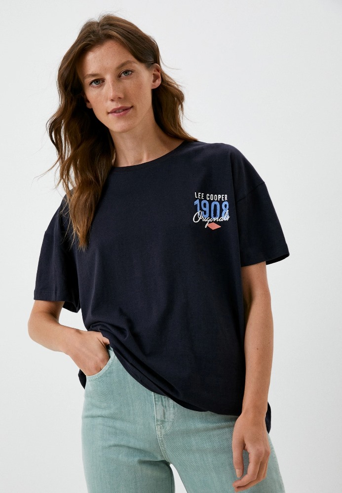 

Футболка женская Lee cooper MT4A120482AS2LC3-DN синяя XL, MT4A120482AS2LC3-DN