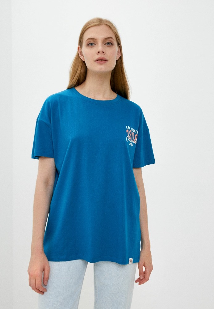 

Футболка женская Lee cooper MT4A120482AS2LC2-MB синяя 2XL, MT4A120482AS2LC2-MB