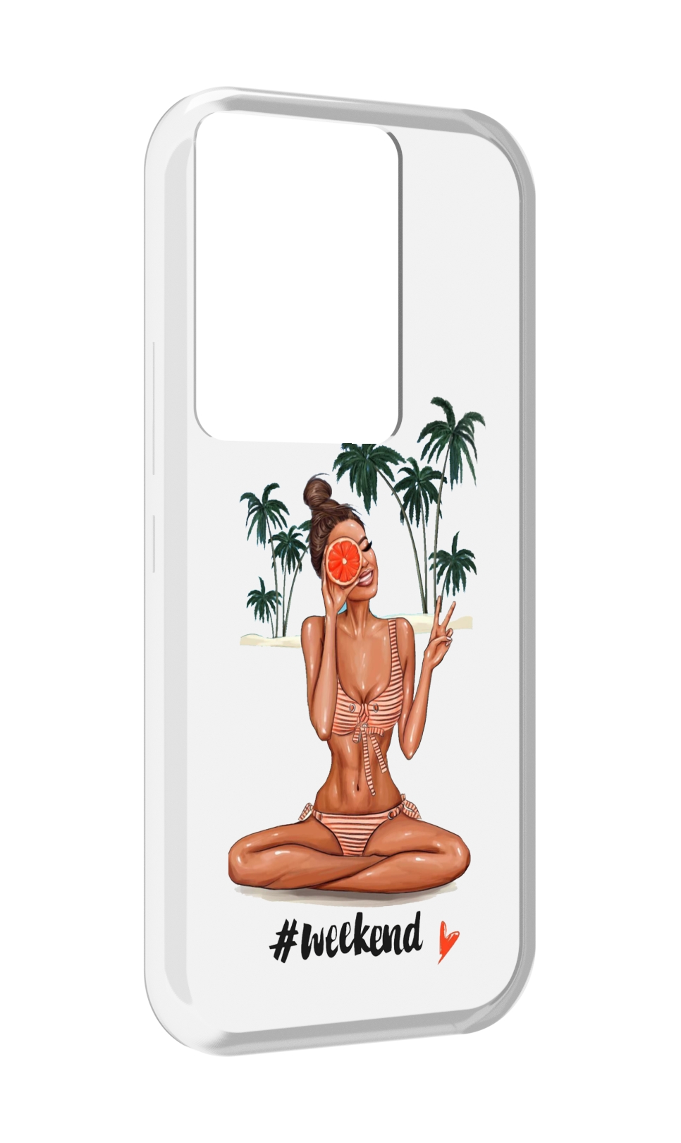 

Чехол MyPads Weekend для Itel Vision 3 Plus / Itel P38 Pro, Прозрачный, Tocco