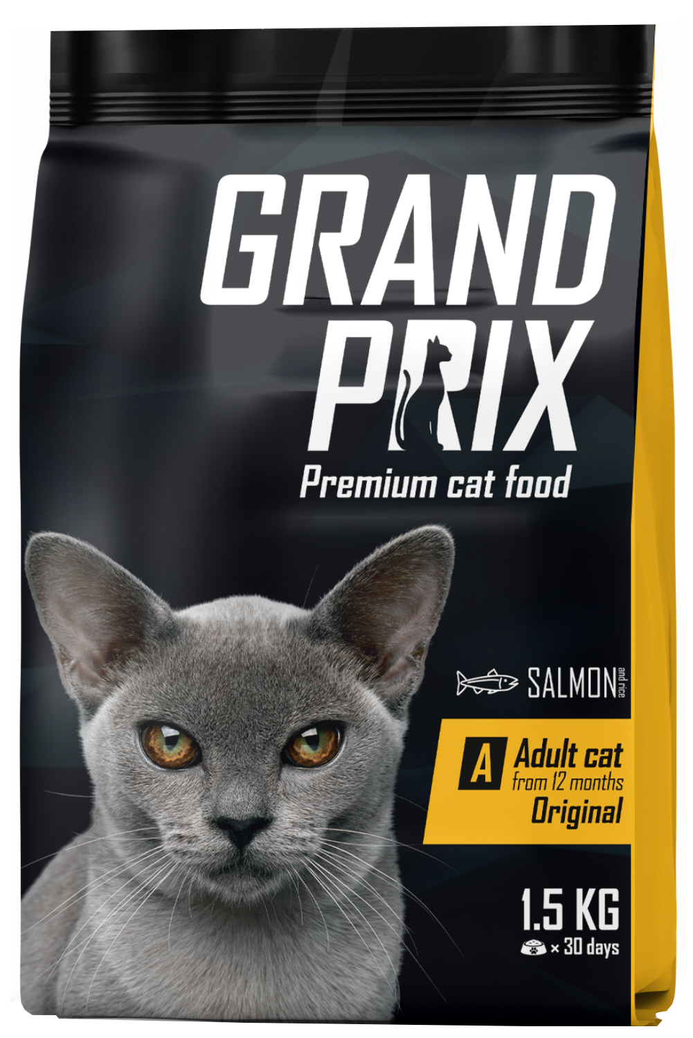 фото Сухой корм для кошек grand prix adult cat original лосось, 2 шт по 1,5 кг