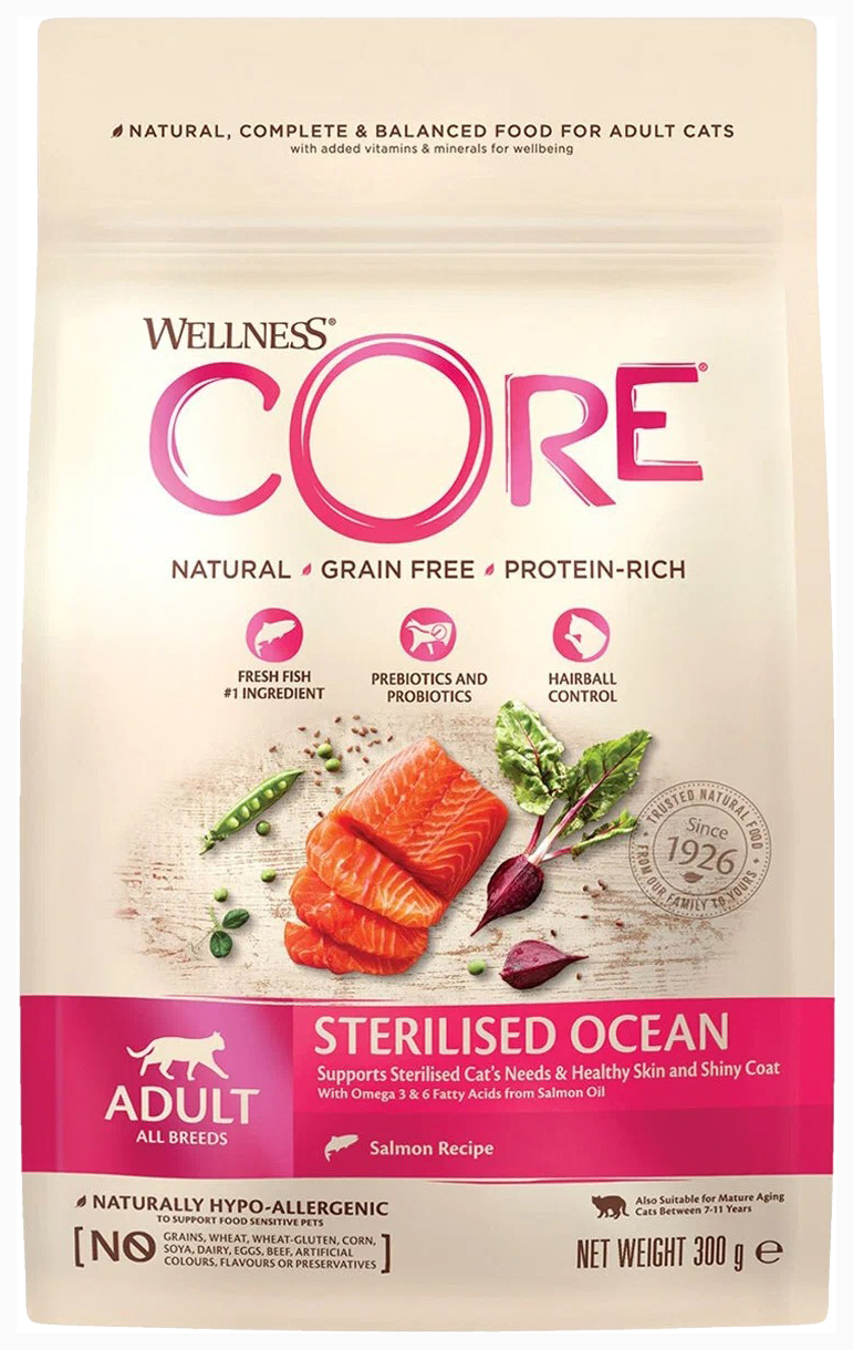 

CORE CORE ORIGINAL CAT ADULT STERILISED беззерновой для взрослых кастрированных котов и ст