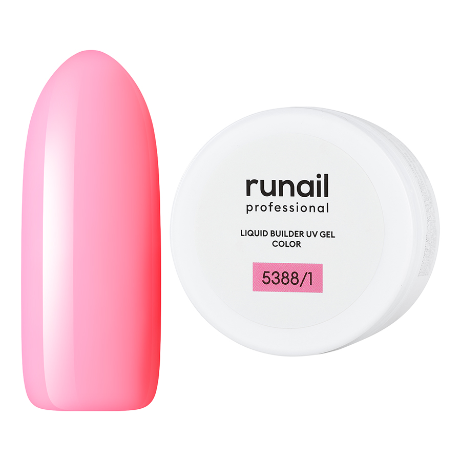 

Цветной жидкий Уф-гель Runail №5388/1 15 мл