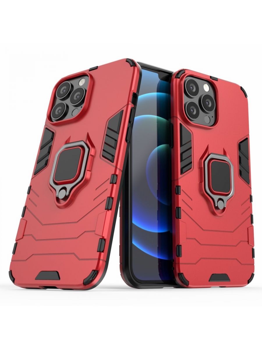 

Чехол Ring для смартфона iPhone 13 Pro Max красный