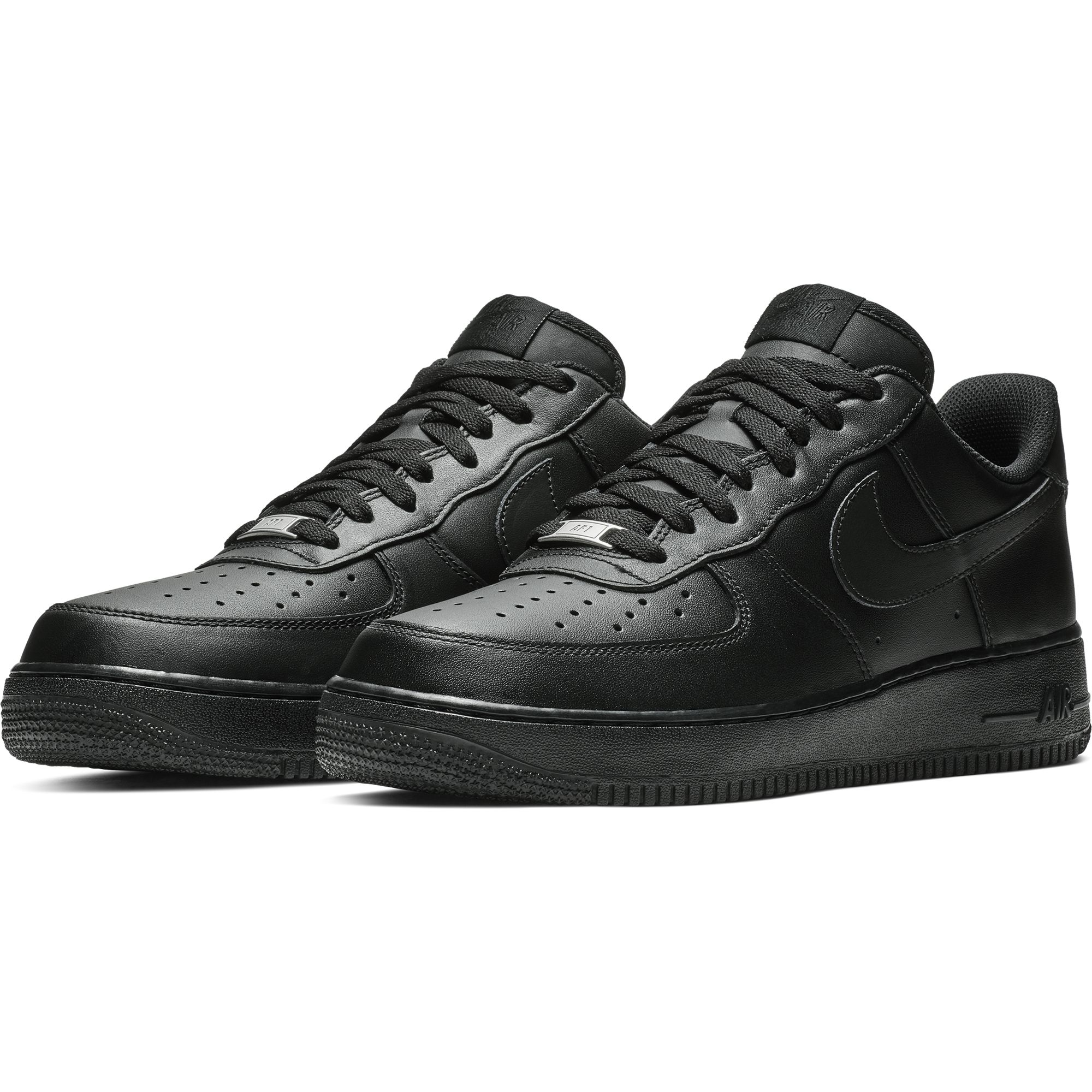 

Кроссовки унисекс Nike AIR FORCE 1 черные 8 US, Черный, AIR FORCE 1