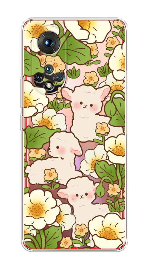 

Чехол на Huawei Honor 50/Nova 9 "Овечки в цветах", Зеленый;бежевый, 6106150-1