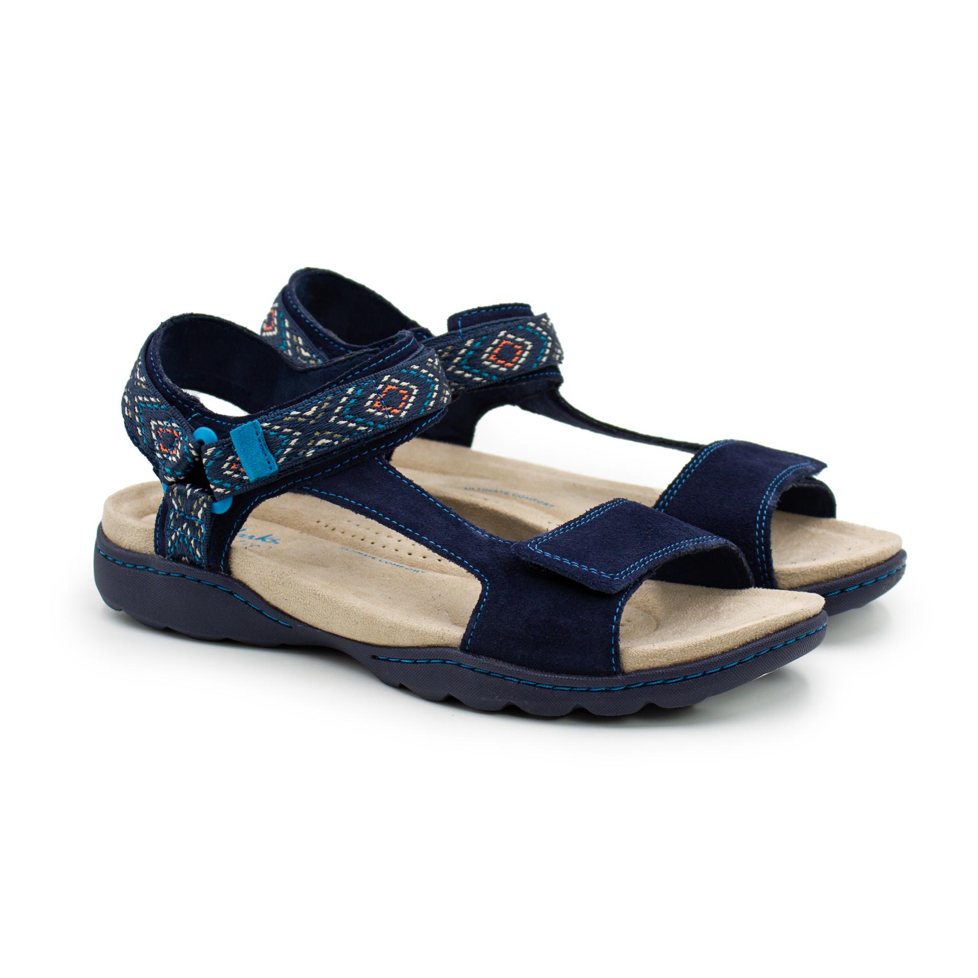 

Сандалии женские Clarks Amanda Step 26165095 синие 41 EU, Amanda Step 26165095
