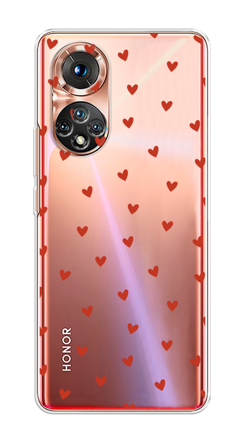 

Чехол на Huawei Honor 50/Nova 9 "Red hearts", Красный;прозрачный, 6106150-1