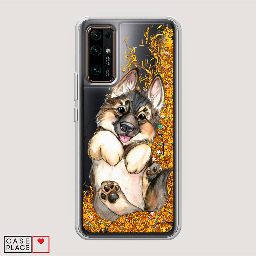

Чехол Awog на Honor 30 "Овчарка в ладошках", Серый;бежевый;белый, 612190-1